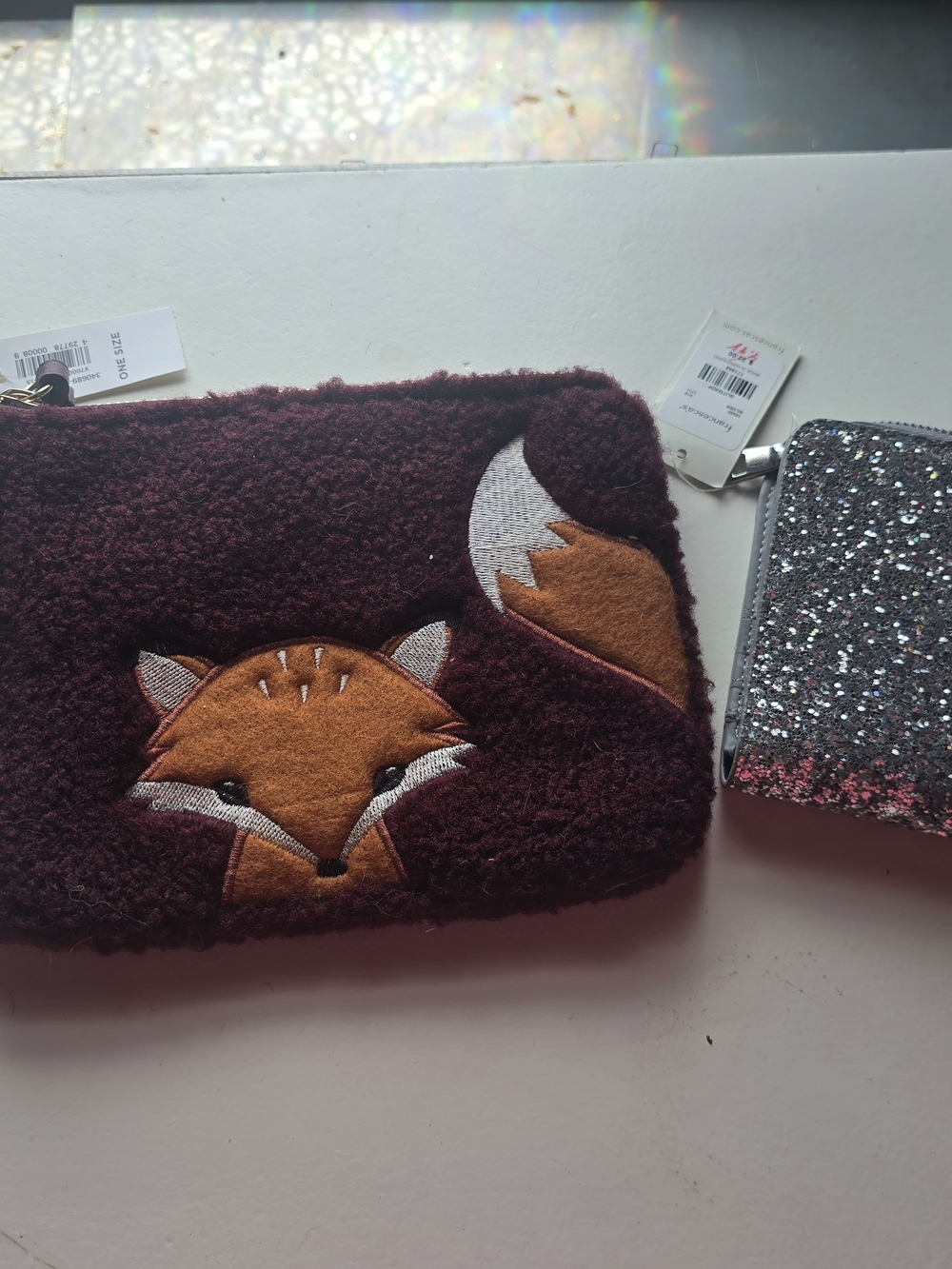 2 Wallets Bundle Silver Sparkle And Fox